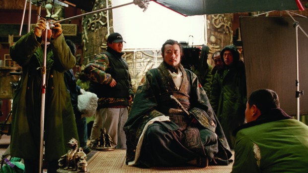 ACTOR LI XUEJIAN on the set of the Chinese historical film The Emperor and the Assassin in 1998. China has become Hollywood's largest foreign box office market, and US film studios have been looking for ways to cooperate with and profit from China's film industry. (Christophe D'Yvoire/Sygma/Corbis)